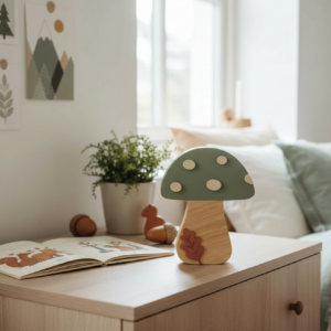 La merveilleuse "Champignon" - Veilleuse bois